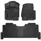 Husky Liners 2017 Ford F-250 Super Duty Crew Cab X-Act Contour Black Front & Rear Floor Liners