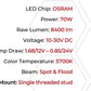 Go Rhino Xplor Blackout Combo Series Cube Sideline LED Flood Lights w/Amber 4x3 - Blk (Pair)