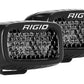 Rigid Industries SR-M Series PRO Midnight Edition - Spot - Diffused - Pair