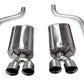 Corsa 09-13 Chevrolet Corvette C6 6.2L V8 Polished Sport Axle-Back Exhaust