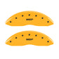 MGP 4 Caliper Covers Engraved Front & Rear MGP Yellow finish black ch