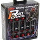 Project Kics 12x1.50 R40 Iconix Lug Nuts - Black w/Aluminum Cap (20 Pcs)
