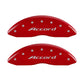 MGP 4 Caliper Covers Engraved Front Accord Engraved Rear Accord Red finish silver ch