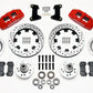Wilwood Dynapro 6 Front Hub Kit 12.19in Drilled Red 74-80 Pinto/Mustang II Disc Spindle only