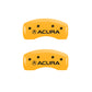 MGP 4 Caliper Covers Engraved Front Acura Engraved Rear ILX Black finish silver ch