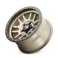 Dirty Life 9309 Canyon Pro 17x9/5x127 BP/-12mm Offset/71.5mm Hub Satin Gold Wheel - Beadlock