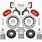 Wilwood Narrow Superlite 6R Front Hub Kit 14.00in Drill Red 59-64 Chevy Impala / 63-64 Corvette
