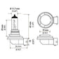 Hella Optilux H8 12V/55W XB Xenon White Bulb (pair)