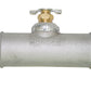 Moroso Radiator Hose Bleed/Drain - 3/8in Petcock - 1-1/2in to 1-1/2in Hose - Cast Aluminum