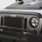 AVS 07-18 Jeep Wrangler (2 Door) Ventvisor & Aeroskin Deflector Combo Kit - Matte Black