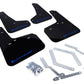 Rally Armor 12-19 Ford Focus ST / 16-19 RS Black Mud Flap w/ Blue Logo