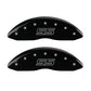 MGP 4 Caliper Covers Engraved Front & Rear Trailblazer style/SS Black finish silver ch