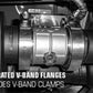 MagnaFlow 2018 Ford Mustang V8-5.0LGAS Exhaust Acc - 2.5in ID/OD - 304SS - Integrated V-Band Flanges