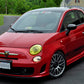 Rally Armor 12-18 Fiat 500 (Pop/Sport/Lounge/Abarth) Black UR Mud Flap w/ Red Logo