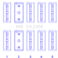 King Fiat / Lancia / Seat 4cyl  (Size STD) Main Bearing Set