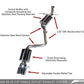 AWE Tuning Audi B8 A5 2.0T Touring Edition Single Outlet Exhaust - Polished Silver Tips