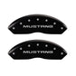 MGP 4 Caliper Covers Engraved Front Mustang Engraved Rear SN95/GT Black finish silver ch