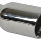 Vibrant 4in OD Round SS Exhaust Tip (Double Wall Angle Cut Beveled Outlet) 3in. ID Inlet