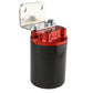 Aeromotive SS Series Billet Canister Style Fuel Filter Anodized Black/Red - 10 Micron Fabric Element