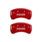 MGP 4 Caliper Covers Engraved Front & Rear MGP Black finish silver ch