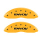 MGP 4 Caliper Covers Engraved Front & Rear Envoy Yellow Finish Black Char 2009 GMC Envoy