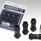 Rays 17 Hex Racing Lock Nut Set L48 Long Type 12x1.25 - Black Chromate (4 Pieces)