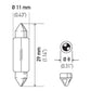 Hella Bulb 6428 12V 3W SV7-8 T2.25 8x28mm