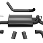 Corsa 18+ Jeep Wrangler JL 2.5in Dual Rear Turn Down Exit Black Sport Axle-Back Exhaust