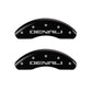MGP 4 Caliper Covers Engraved Front & Rear Denali Black finish silver ch
