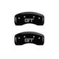 MGP 4 Caliper Covers Engraved Front Mustang Engraved Rear S197/GT Black finish silver ch