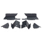Rugged Ridge Inner Fender Liners Frnt Aluminum Black 20-21 Jeep Gladiator JT