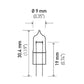 Hella Bulb 891 12V 8W G4 T325
