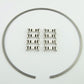 Wilwood Kit Snap Ring (1) and Wear Plates (8) Dynamic Drag Rotor