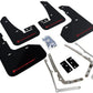 Rally Armor 15-17.5 VW Golf R Black UR Mud Flap w/ Red Logo