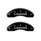 MGP 4 Caliper Covers Engraved Front & Rear MOPAR Black finish silver ch