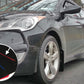 Rally Armor 12-18 Hyundai Veloster Black UR Mud Flap w/ Red Logo