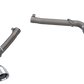 QTP 10-13 Chevrolet Camaro SS 6.2L 304SS Eliminator Muffler Delete Axle Back Exhaust w/4.5in Tips