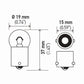 Hella Bulb 5637 24V 10W Ba15S B6 (2)