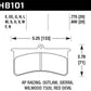 Hawk Aerospace Components / AP Racing / Brakeman / CNC / Coleman / Outlaw DTC-60 Race Brake Pads