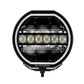 Go Rhino Xplor Blackout Series Maxline LED Hi/Low Beam w/Multi DRL (Surface Mount) 9in. - Blk