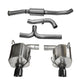 Corsa 08-10 Subaru Impreza WRX Sedan 2.5L Turbo Manual 3in Sport Cat-Back Exhaust w/4in Black Tips