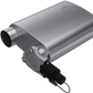 QTP 3in Weld-On 304SS Reverse Screamer Muffler w/Bolt-On QTEC Electric Cutout