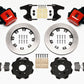 Wilwood Combination Parking Brake Rear Kit 12.19in Red Civic / Integra Drum 2.46 Hub Offset