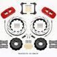 Wilwood AERO6 Front Hat Kit 14.00 Drilled Red 2015-Up Mustang w/Lines