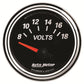 Autometer Designer Black II 52mm 18V Voltmeter Gauge
