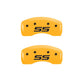 MGP 4 Caliper Covers Engraved Front & Rear Monte Carlo SS Yellow Finish Black Char 2008 Chevy Impala