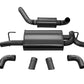 Corsa 18+ Jeep Wrangler JL 2.5in Dual Rear Turn Down Exit Black Touring Axle-Back Exhaust