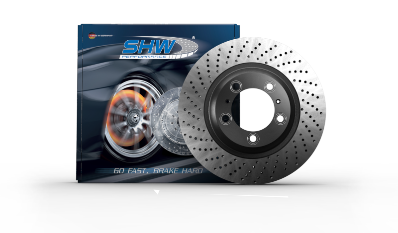 SHW 07-11 Mercedes-Benz ML63 AMG 6.3L Rear Dimpled Monobloc Brake Rotor