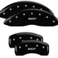 MGP 4 Caliper Covers Engraved Front & Rear MGP Black Finish Silver Char 2019 Lincoln Nautilus