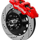 Wilwood 70-81 FBody/75-79 A&XBody AERO6 Frt BBK 14in D/S Rtr Red Calipers Use w/ Pro Drop Spindle